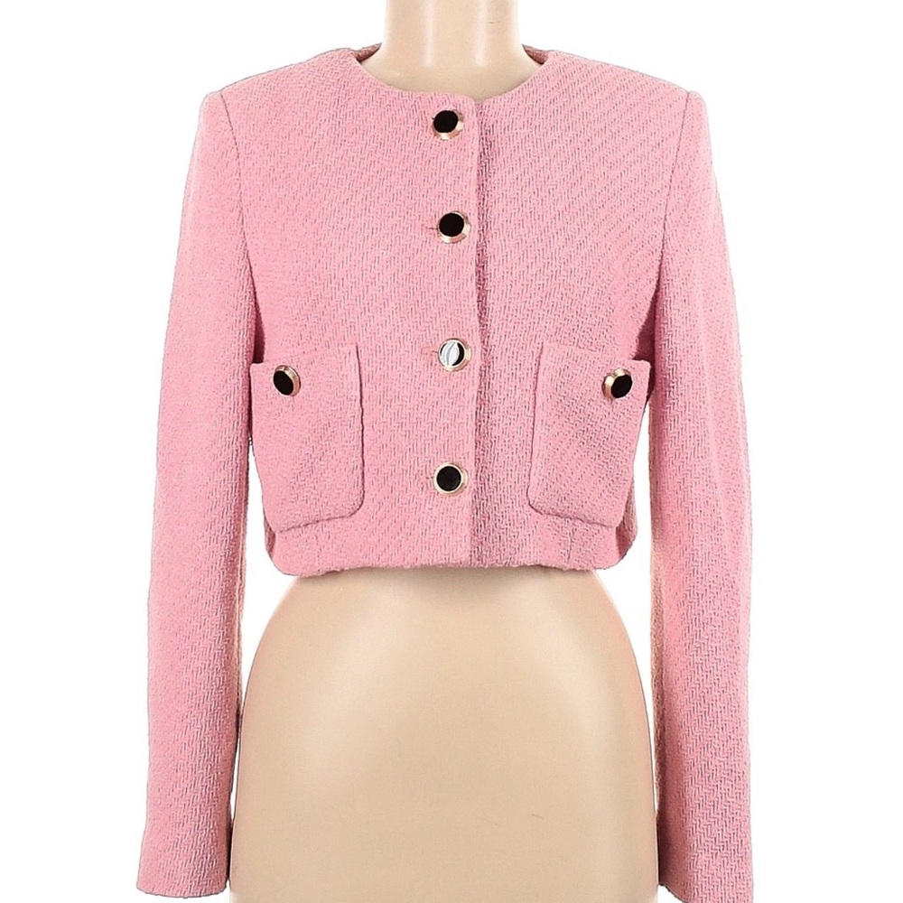Mango tweed Pink Women's Blazer